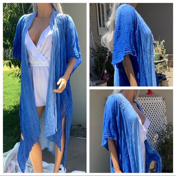 S/M πHP NWT Free People BoHo Chic Ombre Kimono Duster - Picture 12 of 16
